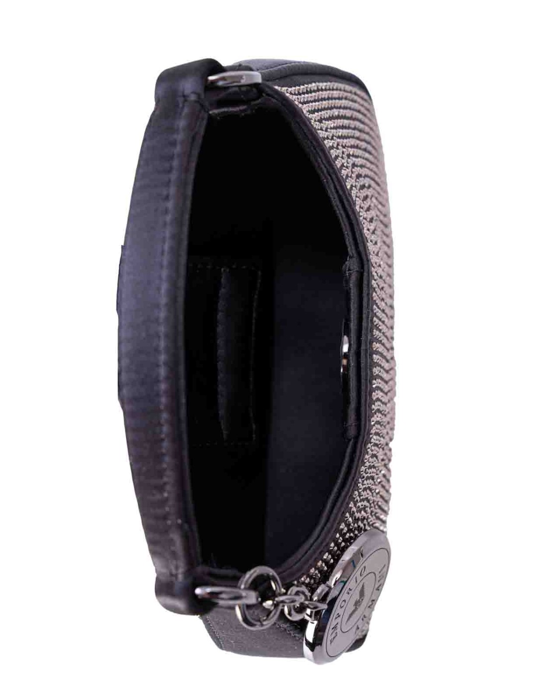 shop EMPORIO ARMANI  Borsina: Emporio Armani borsa a spalla con strass.
Chiusura con bottone automatico.
Manico.
Tracolla regolabile, removibile.
Dimensioni: 15x10x3,5cm.
Composizione: 100% Poliestere.
Fabbricato in Cina.. Y3H325 YWF2X-80001 number 9332569